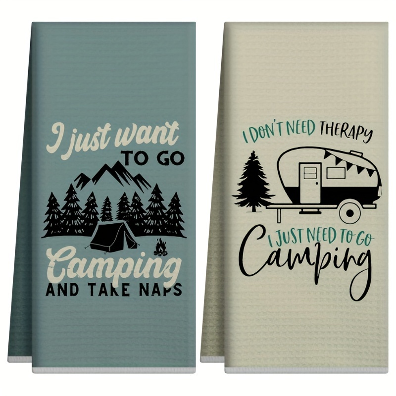 Camping Cooking Full Set - Conjunto de 2 Toalhas de Cozinha