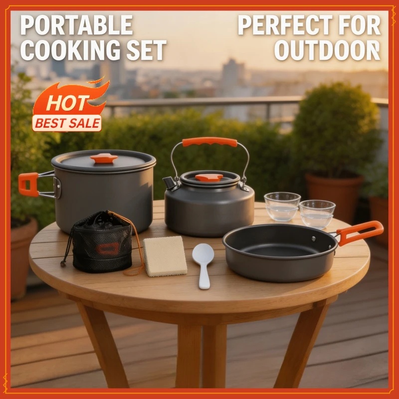 Camping Cooking Full Set - Conjunto de Utensílios de Cozinha para