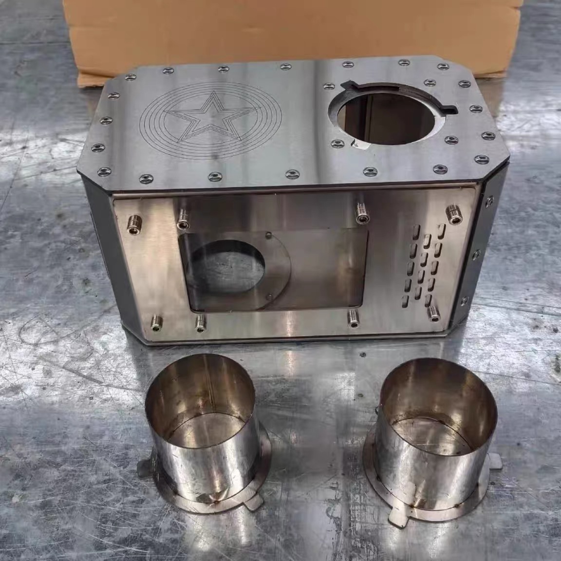 Camping Cooking Fire Stove - Fogão de lenha para acampamento, anti-faísca,