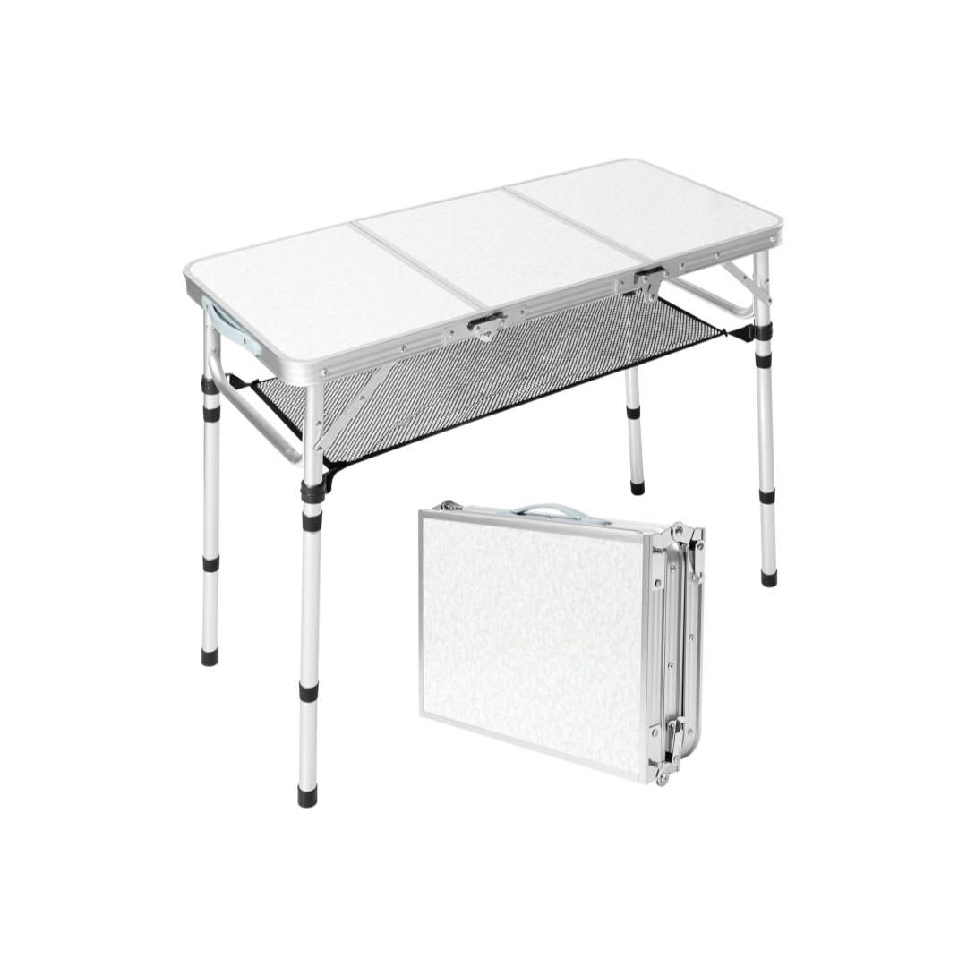 Camping Cooking Table With Storage - Mesa de Camping Dobrável com Rede