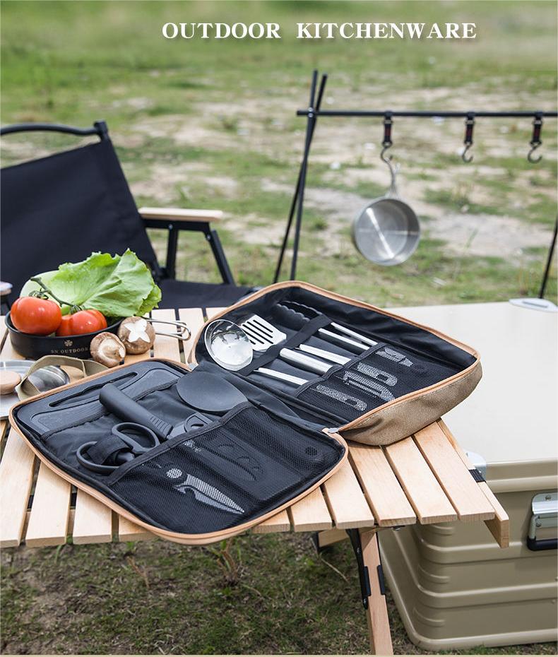 Camping Cooking And Eating Set - Conjunto de utensílios de cozinha para