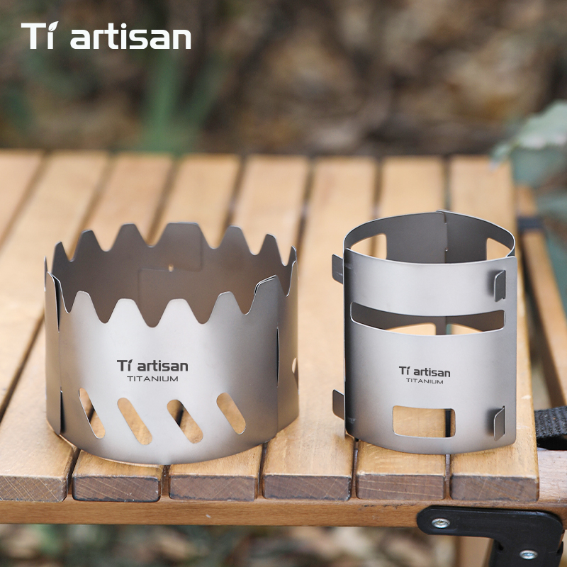 Campfire Cooking - Protetor de Vento de Titânio Tiartisan