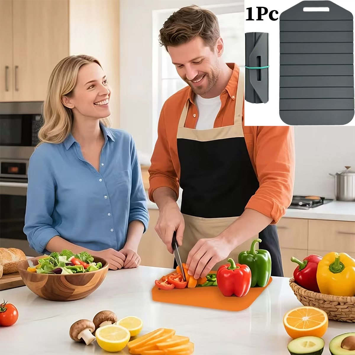 Camping Cooking Mat - 1 unidade de tábua de corte