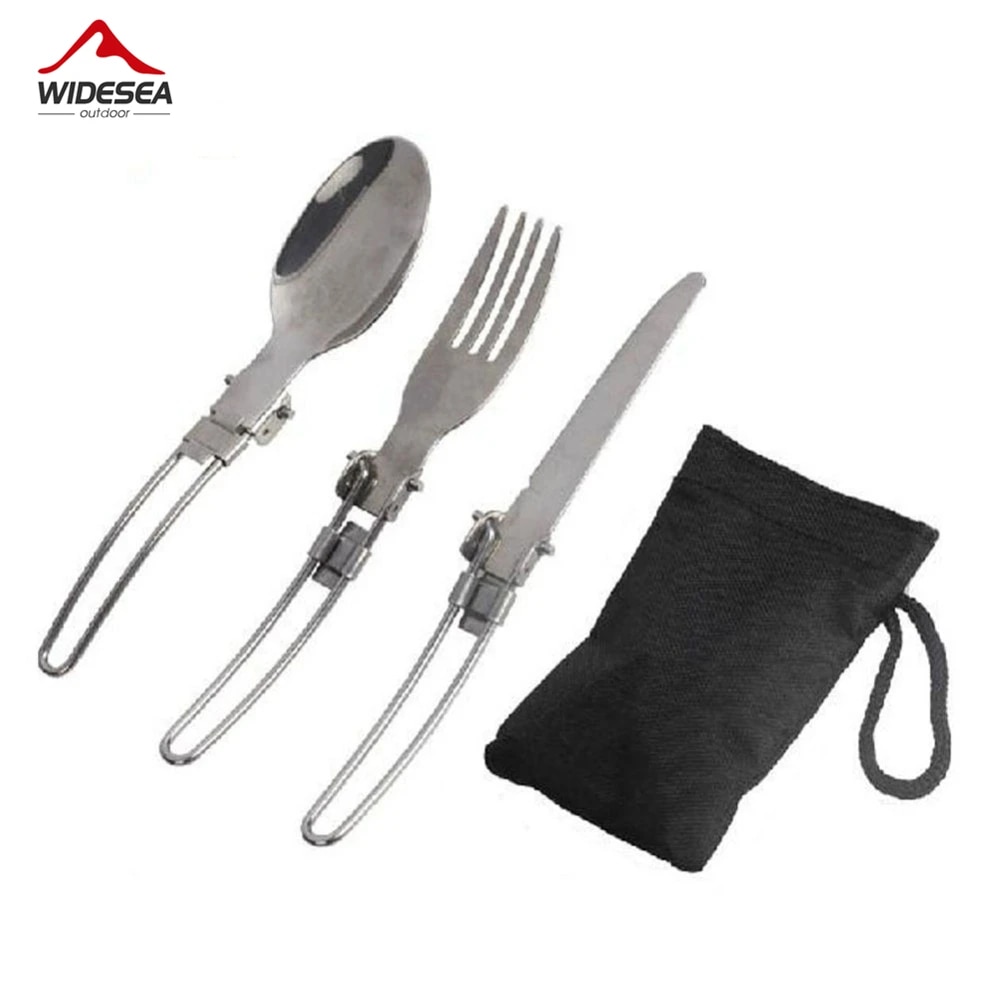 Camping Cooking Cutlery Set - 3 pçs 1 conjunto portátil acampamento