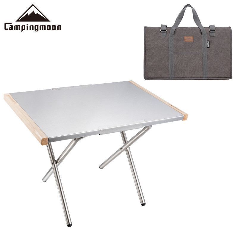 Camping Cooking Table With Storage - Mesa Portátil de Aço Inoxidável para
