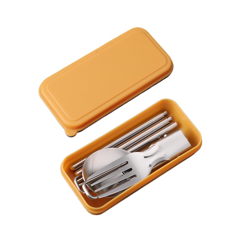 Camping Cooking Cutlery Set - Conjunto de Talheres Portátil de Aço