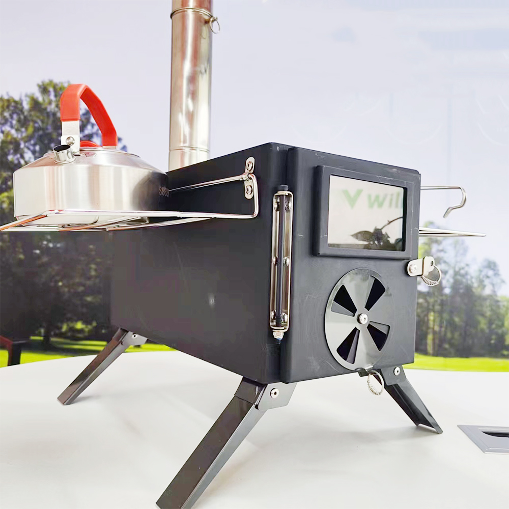 Fogão de ferro preto portátil  - Camping Cooking Fire Stove avaliação e preço