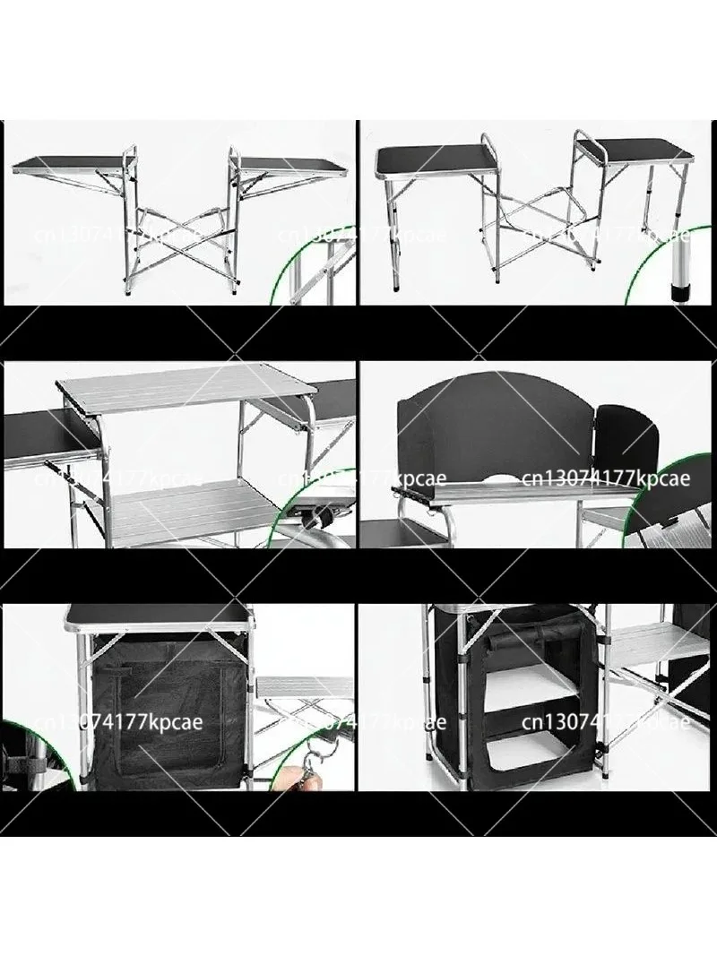 Mesa de Camping Dobrável de Al - Camping Cooking Table With Storage avaliação e preço