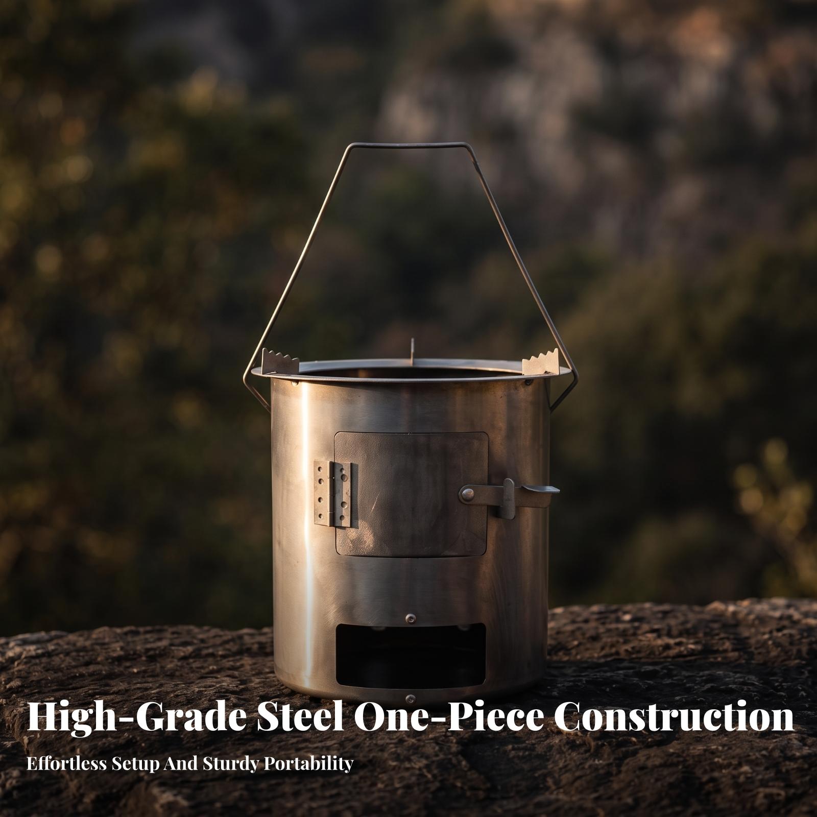 Fogão a Lenha Econômico para C - Camping Cooking Fire Stove avaliação e preço