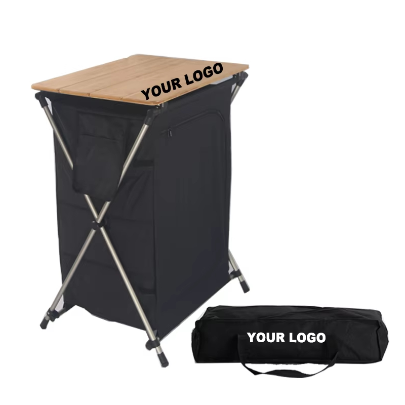 Acampamento ao ar livre madeir - Camping Cooking Table With Storage avaliação e preço