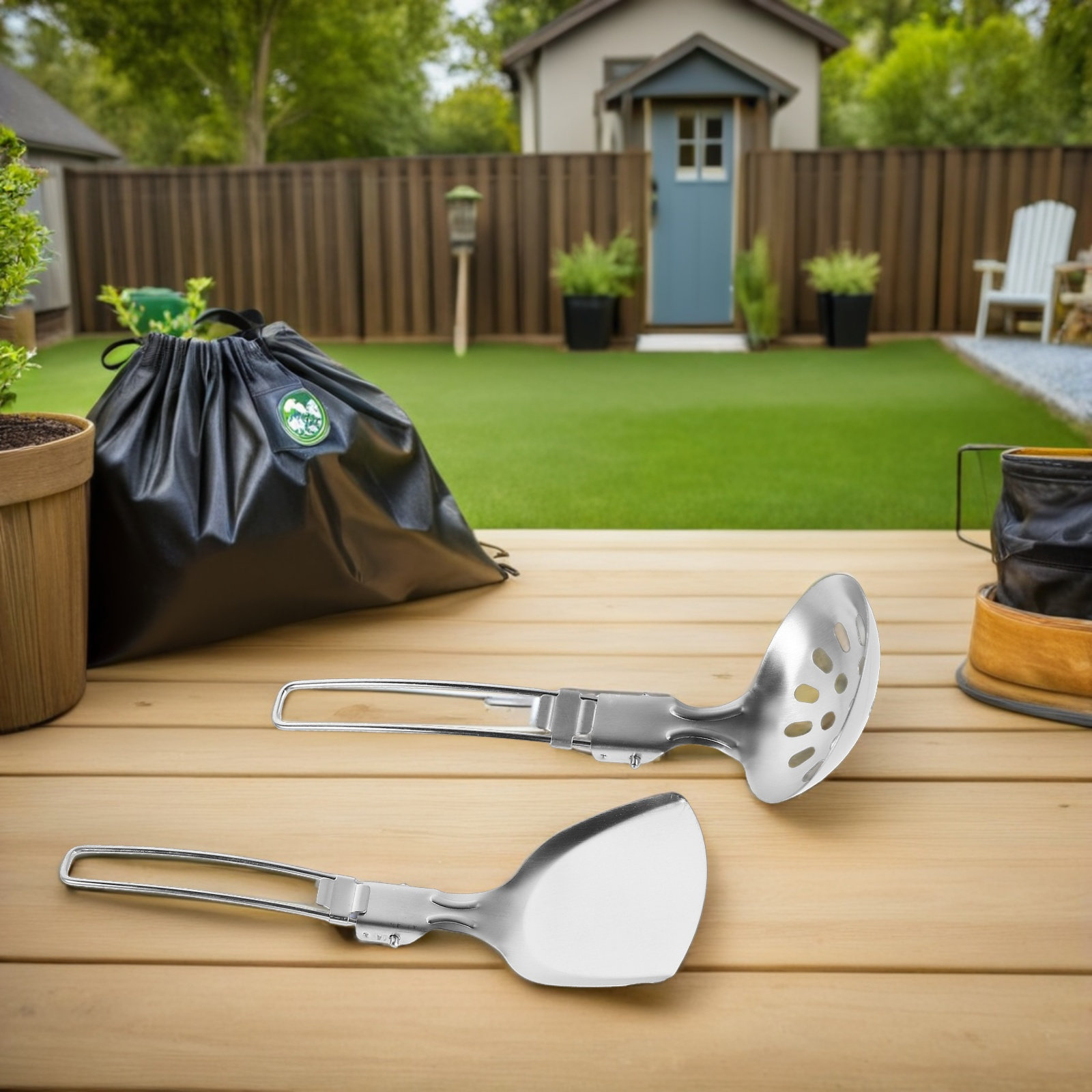 Conjunto de Utensílios de Cozi - Camping Cooking And Eating Set avaliação e preço