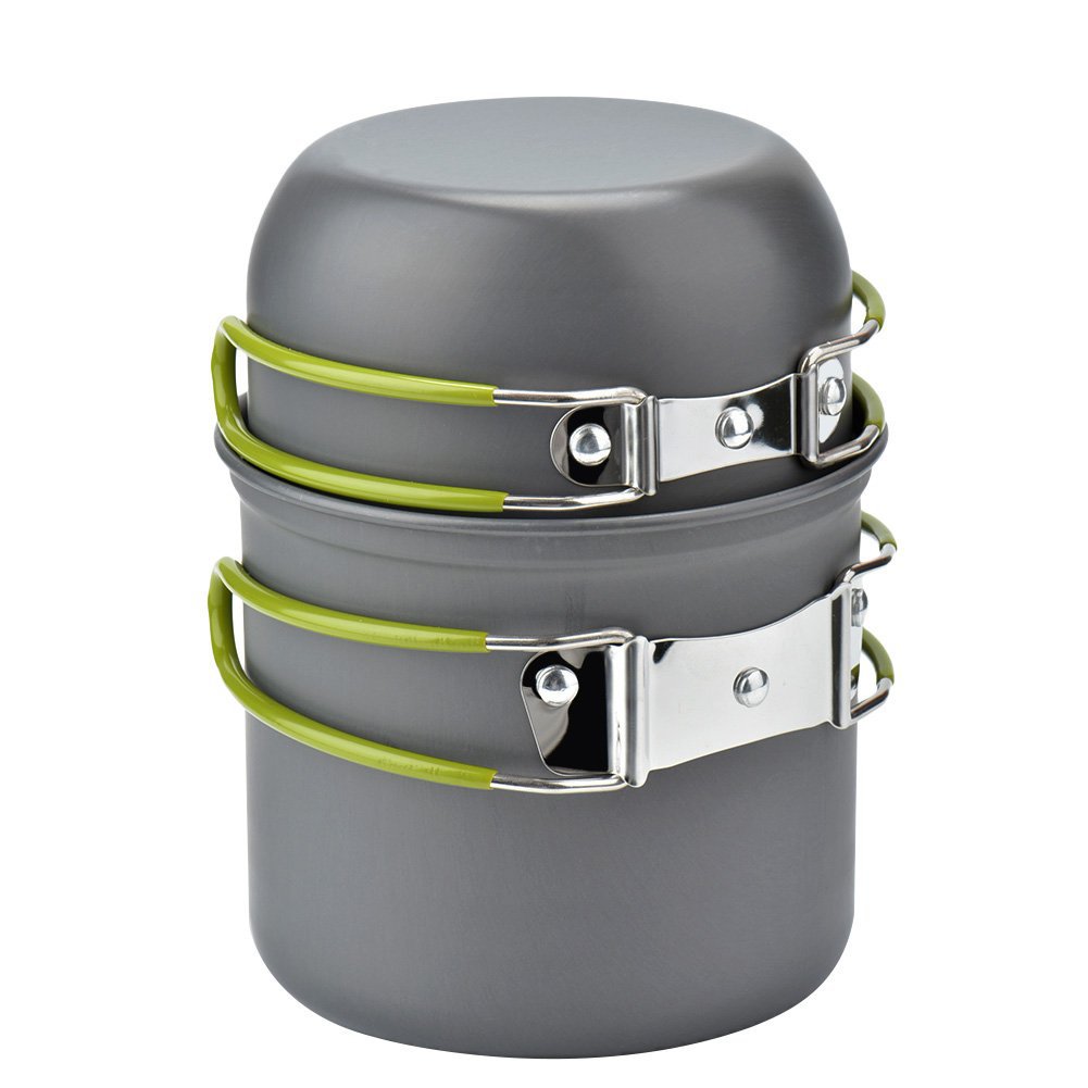 Panelas de acampamento portáte - Camping Cooking Cutlery Set avaliação e preço