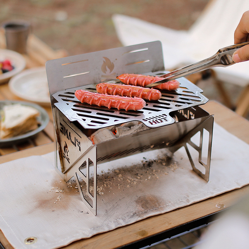 Fogão de acampamento a lenha p - Camping Cooking Fire Stove avaliação e preço