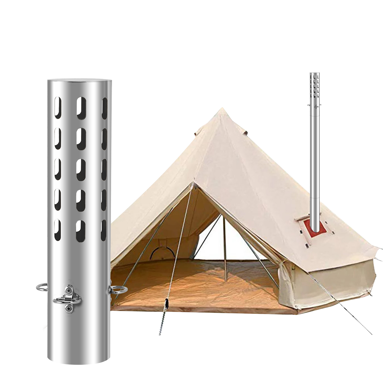 Tenda de acampamento fogão cha - Charcoal Chimney Starter avaliação e preço