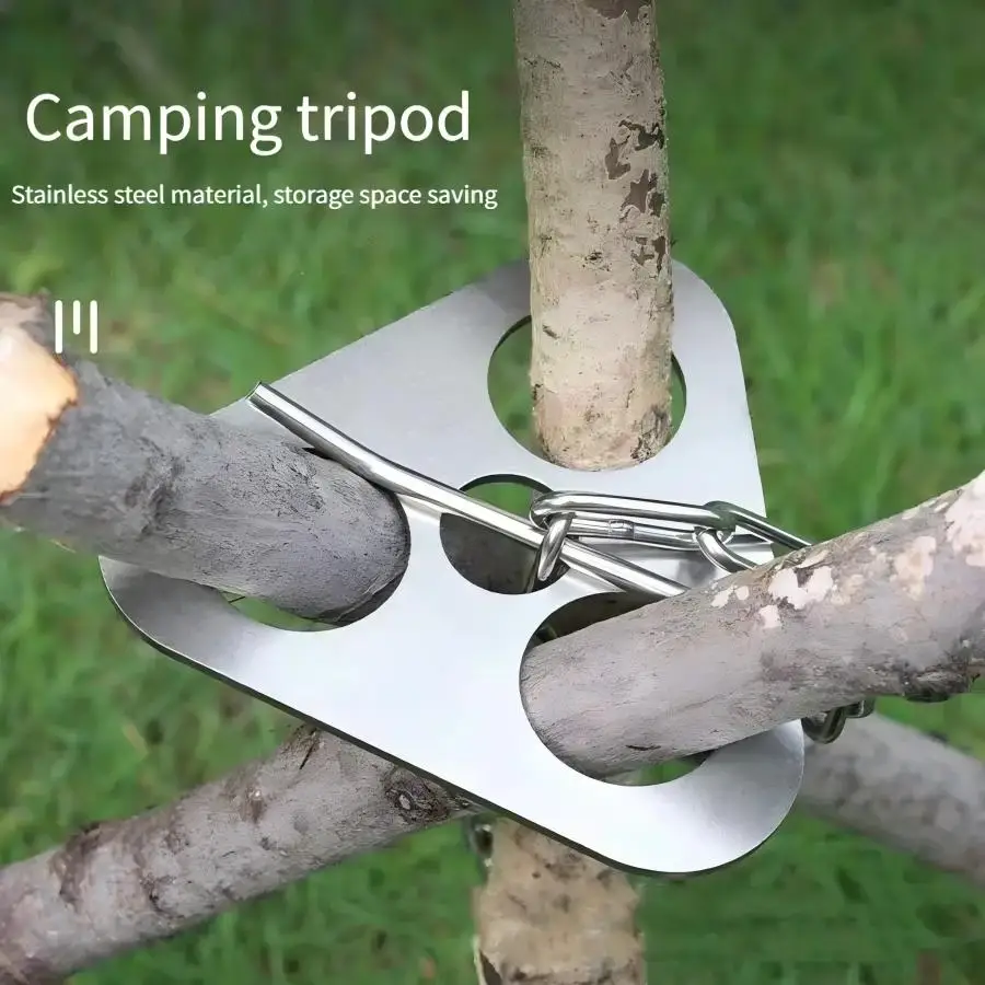 Aço inoxidável portátil acampa - Campfire Cooking avaliação e preço