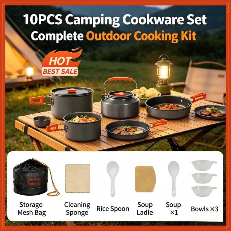Conjunto de Utensílios de Cozi - Camping Cooking Full Set avaliação e preço