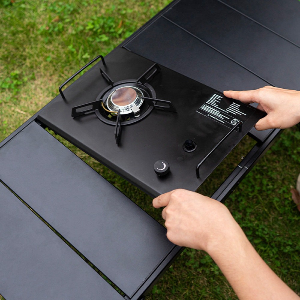 Mesa dobrável portátil para ca - Camping Cooking Table With Storage avaliação e preço