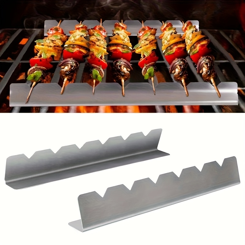 2 pçs kebab rack kebab stands  - Camping Cooking Full Set avaliação e preço