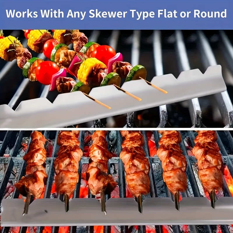 2 pçs kebab rack kebab stands  - Camping Cooking Full Set avaliação e preço