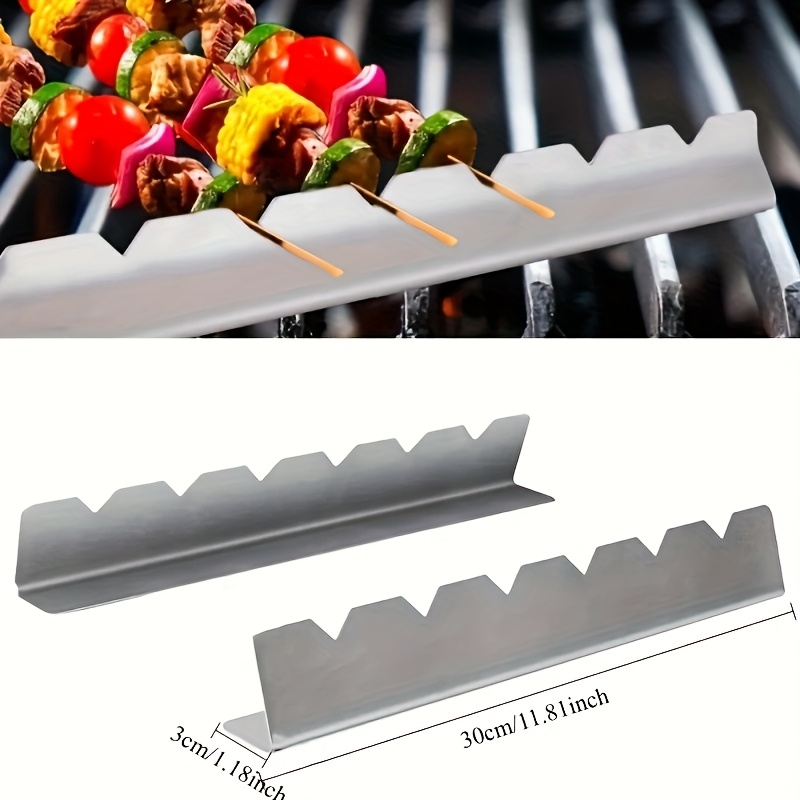 2 pçs kebab rack kebab stands  - Camping Cooking Full Set avaliação e preço