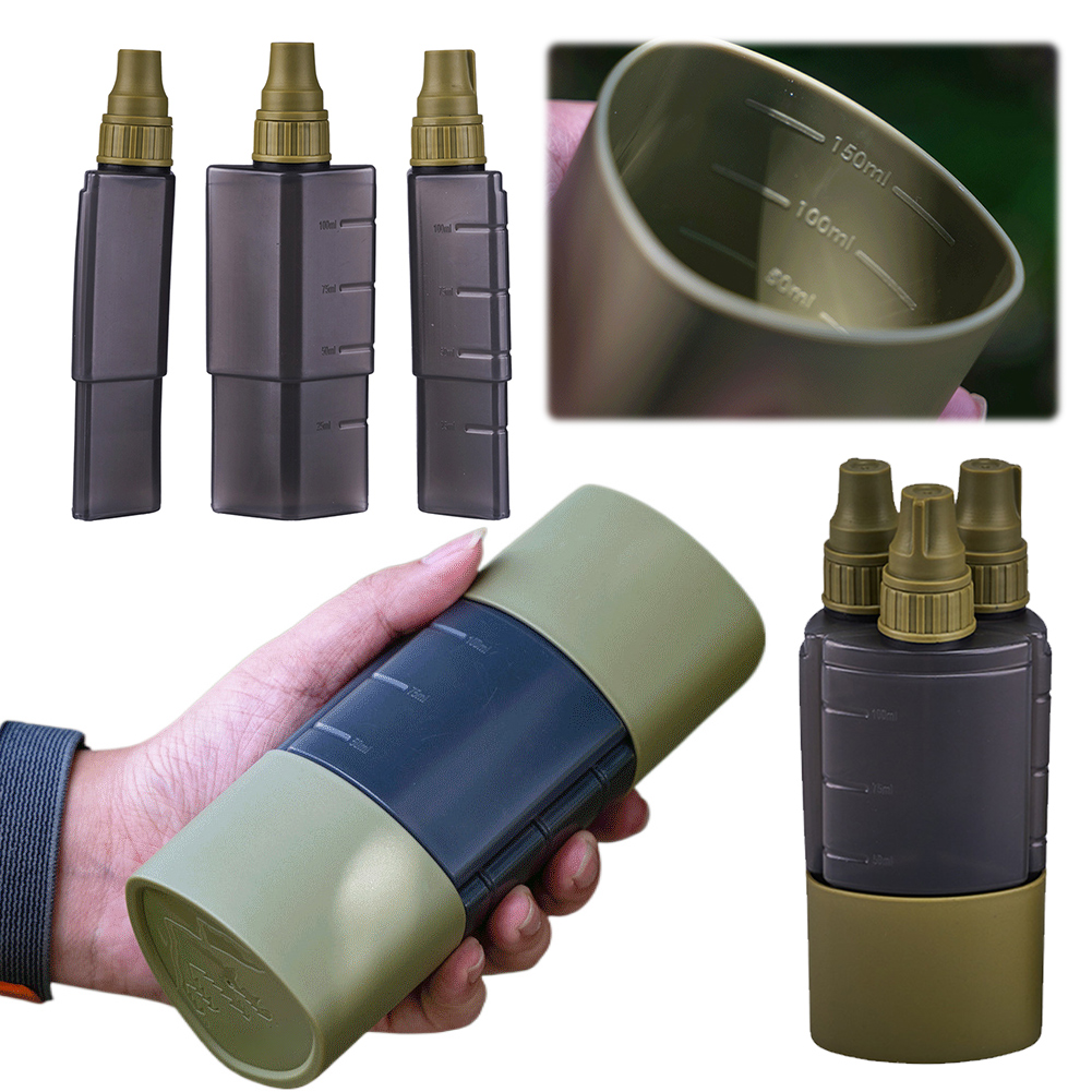 3 em 1 garrafa dispensadora de - Camping Cooking Full Set avaliação e preço