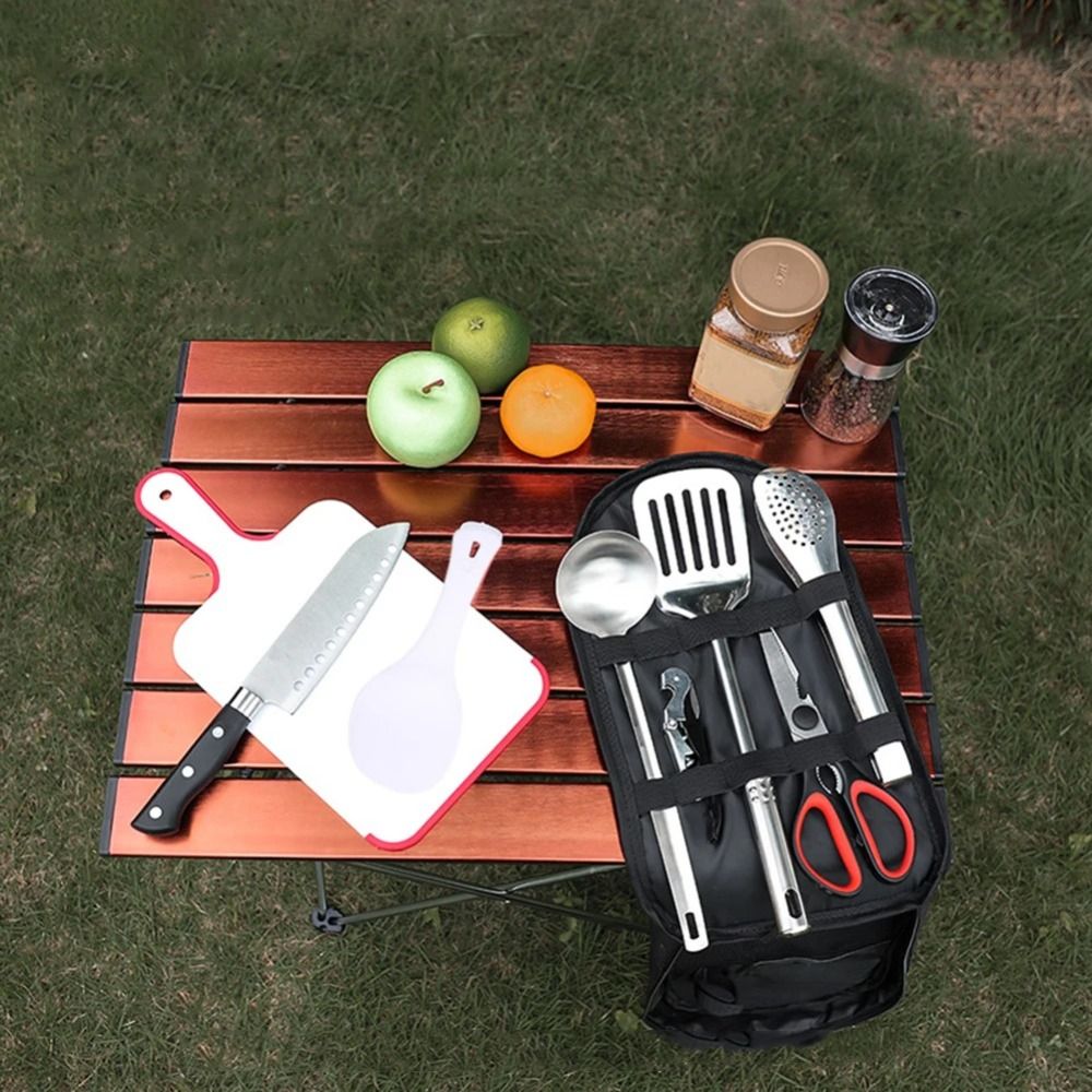 2024 conjunto de utensílio de  - Camping Cooking Organizer avaliação e preço