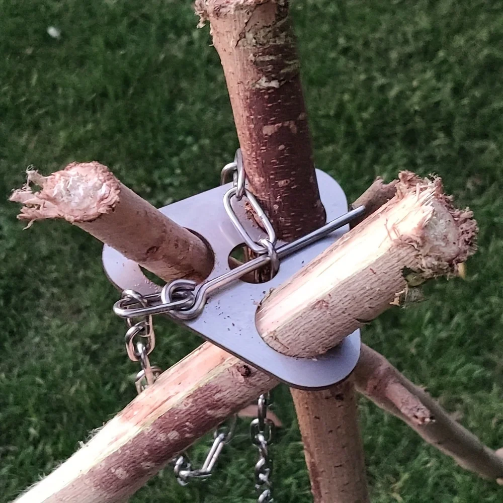 Tripé de Camping em Aço Inoxid - Campfire Cooking avaliação e preço
