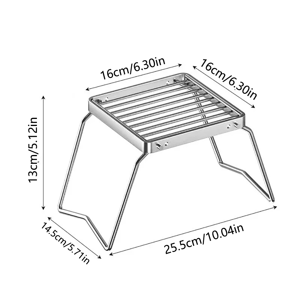 Suporte de Churrasqueira Dobrá - Camping Cooking Fire Stove avaliação e preço