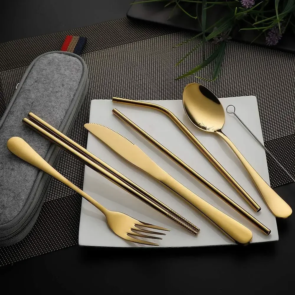 Reutilizável Travel Cutlery Se - Camping Cooking Cutlery Set avaliação e preço