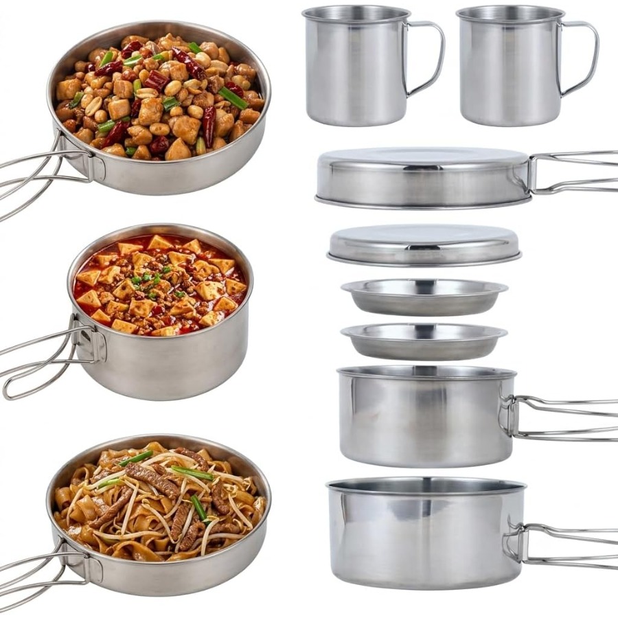Conjunto de Utensílios de Cozi - Camping Cooking Full Set avaliação e preço