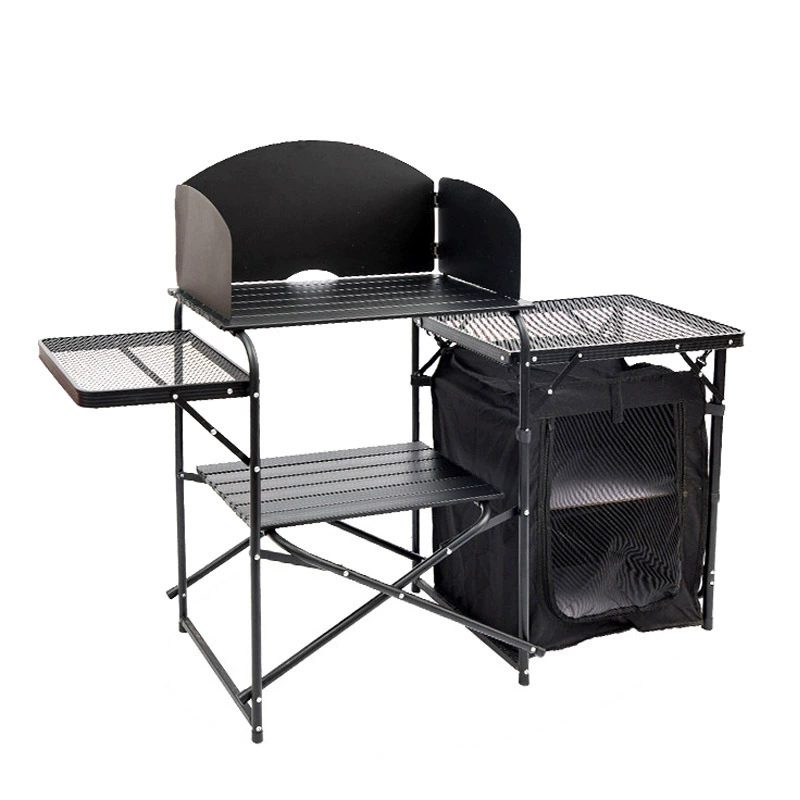 Mesa de Camping Dobrável para  - Camping Cooking Table With Storage avaliação e preço