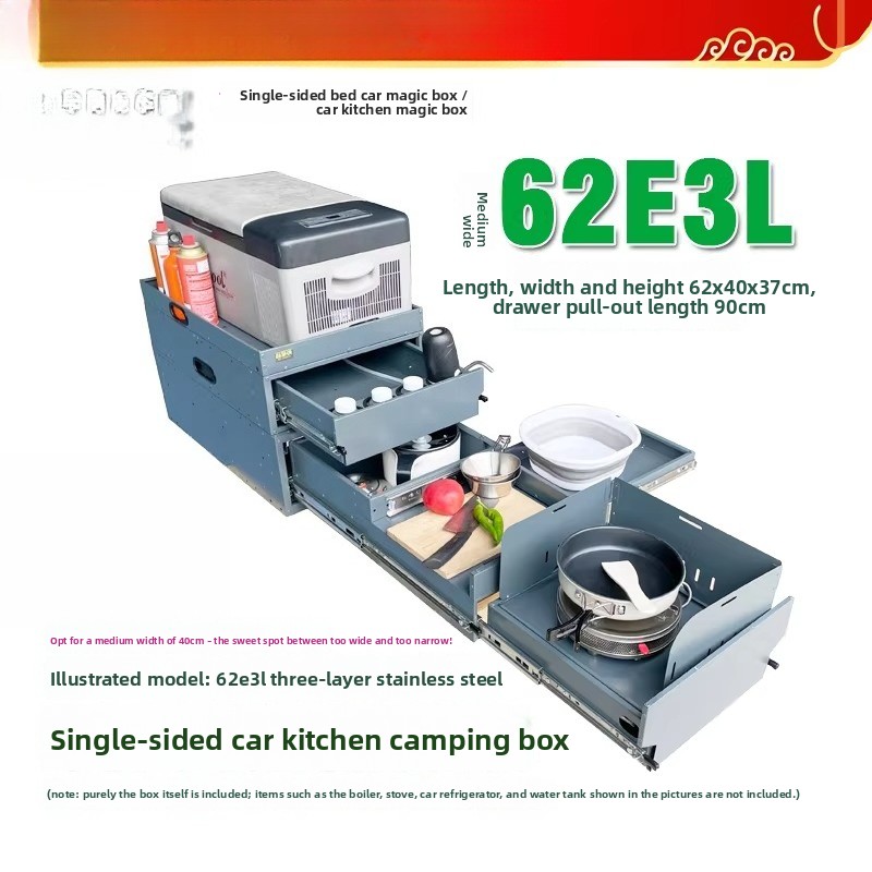 Cozinha Portátil e Caixa de Ar - Camping Cooking Organizer avaliação e preço