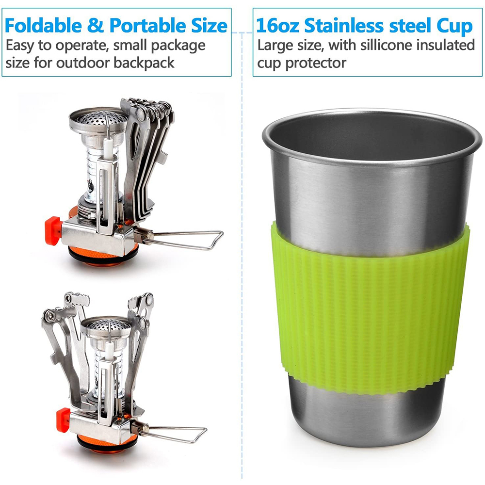 Kit de panelas de acampamento  - Camping Cooking Organizer avaliação e preço