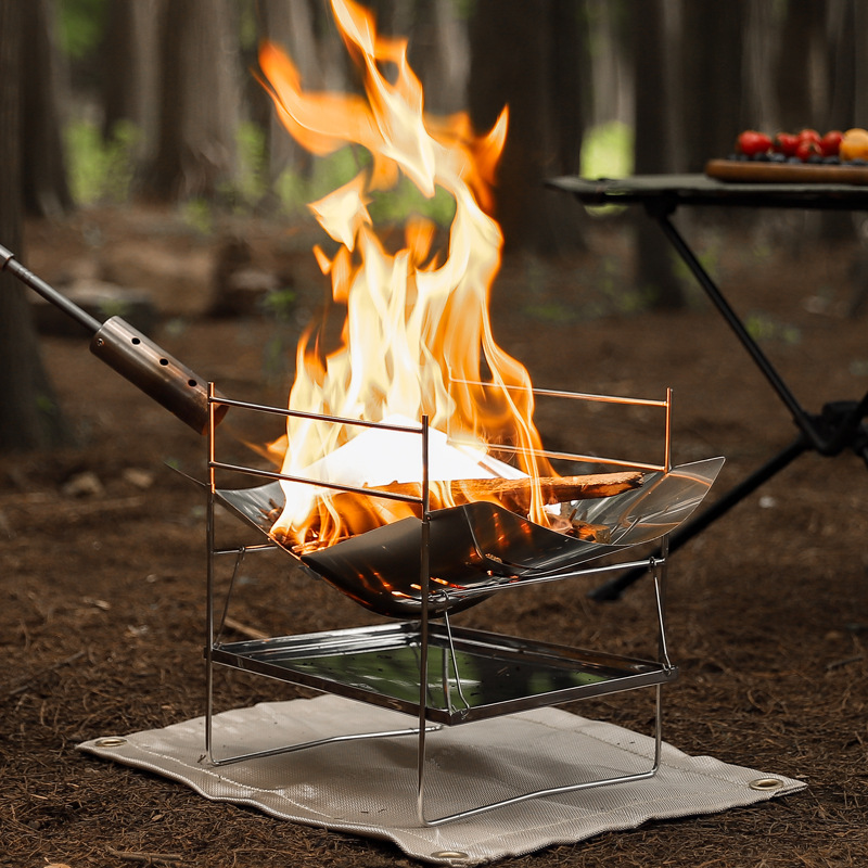 Queima de madeira fogão acampa - Campfire Cooking avaliação e preço