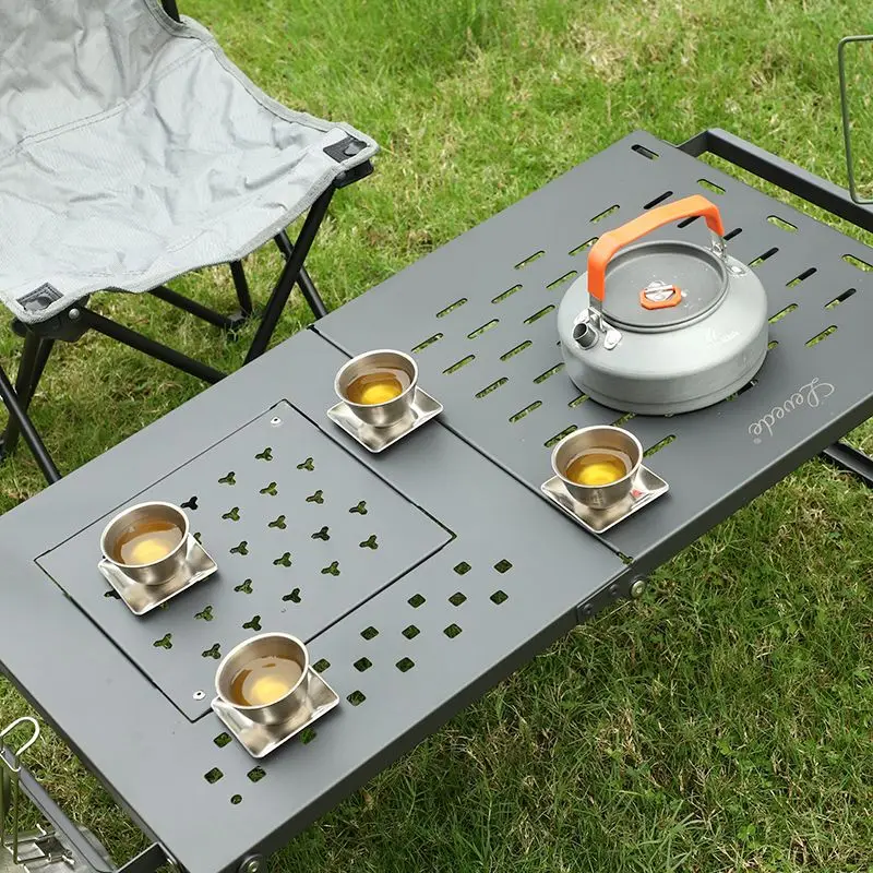 Mesa de Malha de Ferro Dobráve - Camping Cooking Table With Storage avaliação e preço